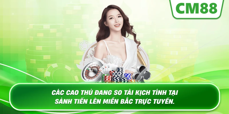 Các cao thủ đang so tài kịch tính tại sảnh Tiến Lên Miền Bắc trực tuyến.